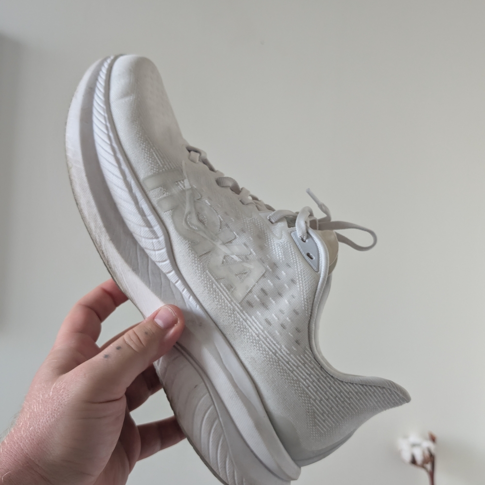 Hoka One One White Athletic Shoes